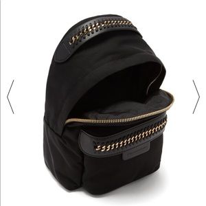 Mini black gold backpack